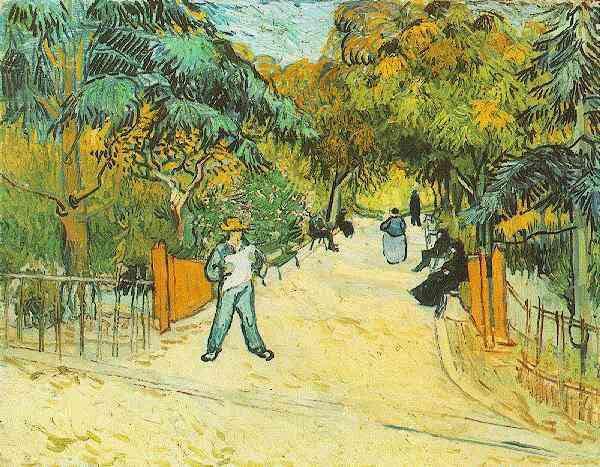 Vincent Van Gogh Entrance to the Public Park in Arles oil painting picture